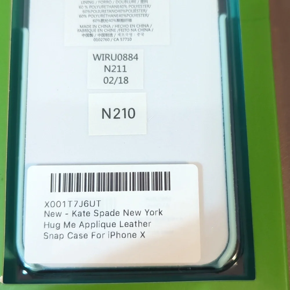 New Kate Spade iPhone X Snap Case Cactus Hug Me NIB